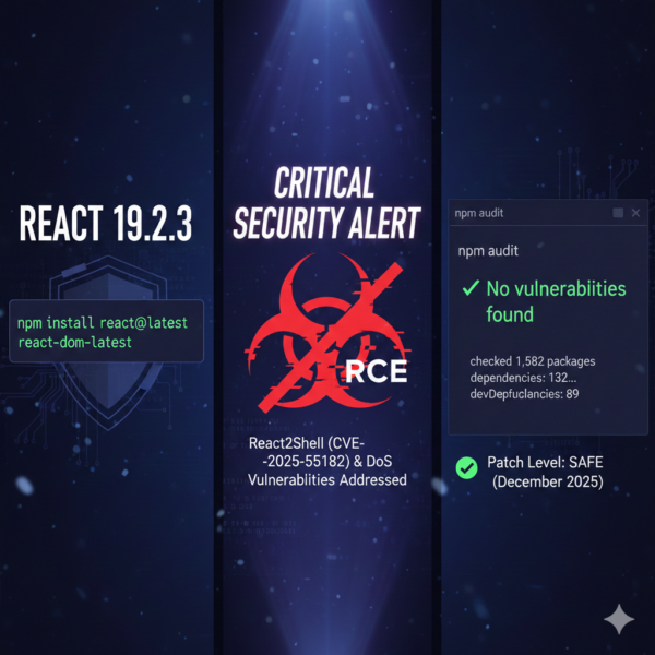 🚨 React Developers: Check your versions! 🚨